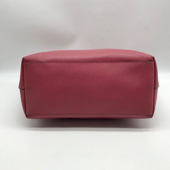 Coach Pink Crossgrain Leather City Zip Tote Bag F58846 - Picture 5 of 12